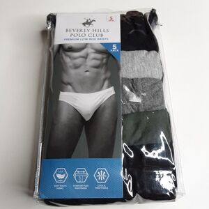 Men Low Rise Briefs Underwear size S (28-30)-5pcs